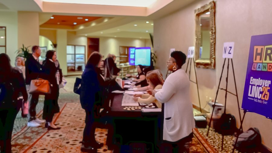 EmployerLINC25 Tulsa attendees braved stormy weather to get check in for this year's "sold out" HR Land seminar at Renaissance Tulsa Hotel & Convention Center on April 4, 2025.